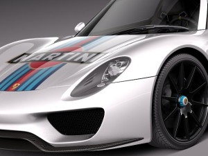 Porsche 918 Spyder Martini 2013 Modèle 3D