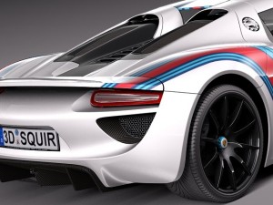 Porsche 918 Spyder Martini 2013 Modèle 3D