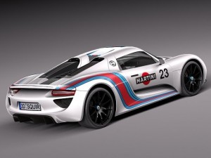 Porsche 918 Spyder Martini 2013 Modèle 3D