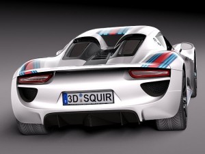 Porsche 918 Spyder Martini 2013 Modèle 3D