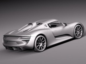 Porsche 918 Spyder Martini 2013 Modèle 3D