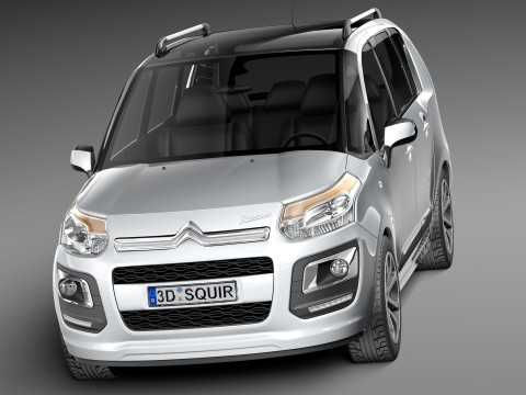 Citroen C3 Picasso 2013 3D Model