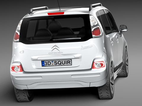 Citroen C3 Picasso 2013 3D Model