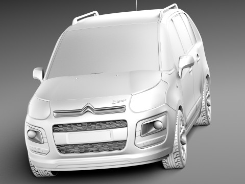 Citroen C3 Picasso 2013 3D Model