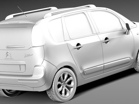 Citroen C3 Picasso 2013 3D Model