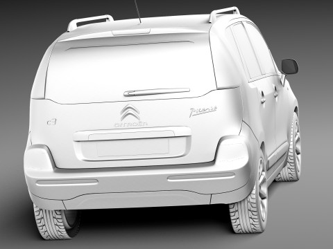 Citroen C3 Picasso 2013 3D Model