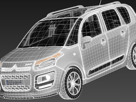 Citroen C3 Picasso 2013 3D Model