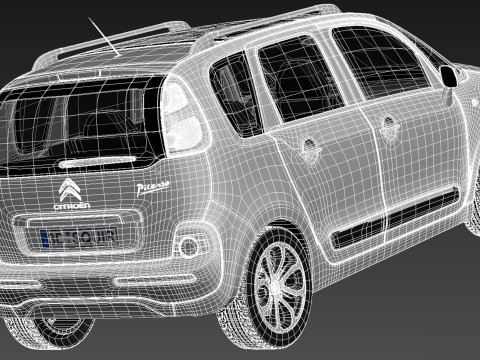 Citroen C3 Picasso 2013 3D Model