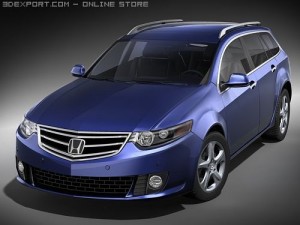 Honda Accord Tourer - Acura TSX 2009 3D Model
