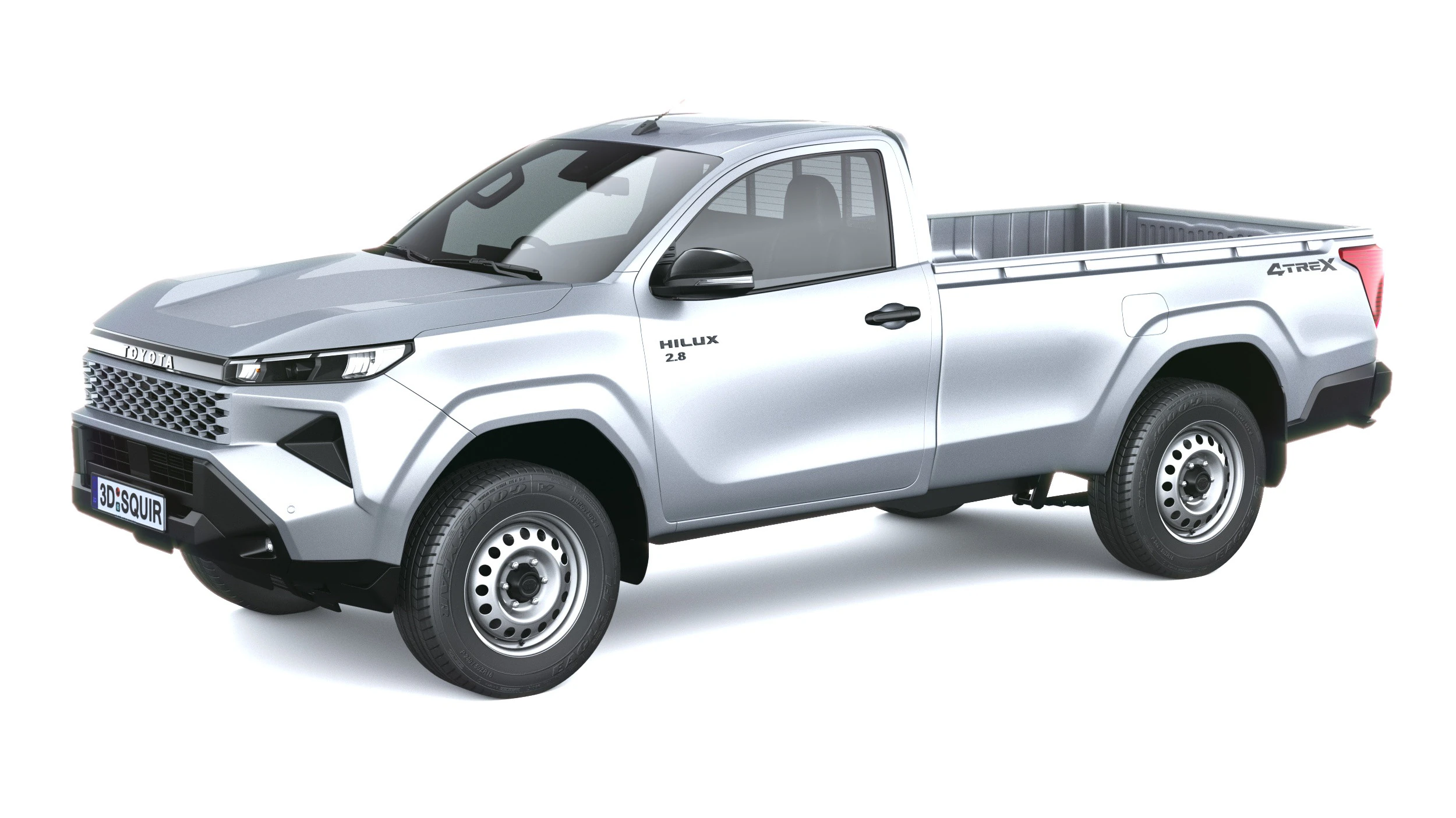 Toyota HiLux cabina singola 2026 Modello 3D .c4d .max .obj .3ds .fbx .stl .blend
