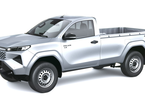 Toyota HiLux Cabine Simples 2026 Modelo 3D