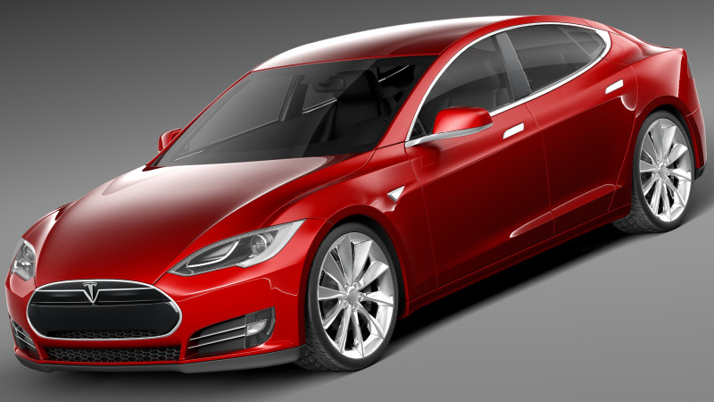 Tesla Model S 2013 3D Model .c4d .max .obj .3ds .fbx .stl .blend 