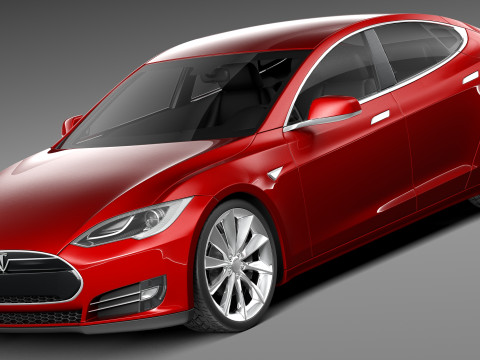 Tesla Model S 2013 3D 모델