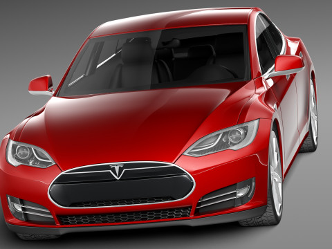 Tesla Model S 2013 3D Model