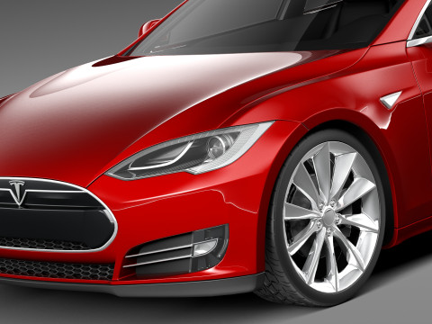 Tesla Model S 2013 3D Model