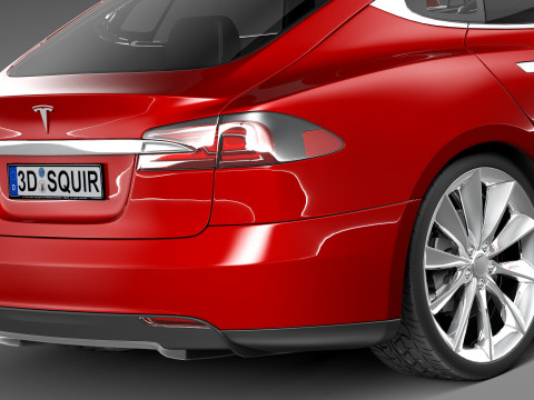 Tesla Model S 2013 3D Model