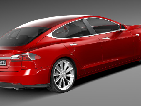 Tesla Model S 2013 3D Model