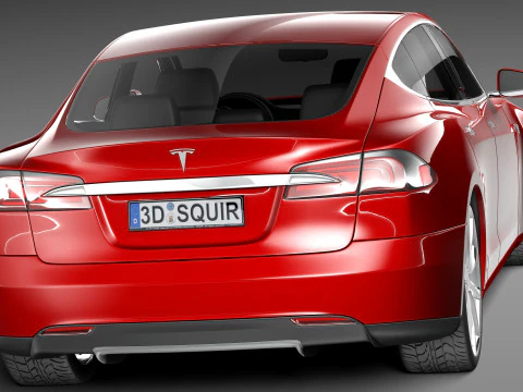 Tesla Model S 2013 3D Model