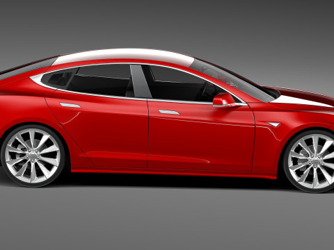 Tesla Model S 2013 3D Model