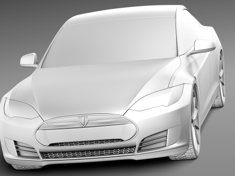 Tesla Model S 2013 3D Model
