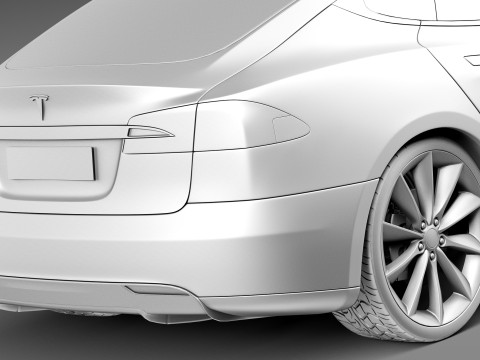 Tesla Model S 2013 3D Model