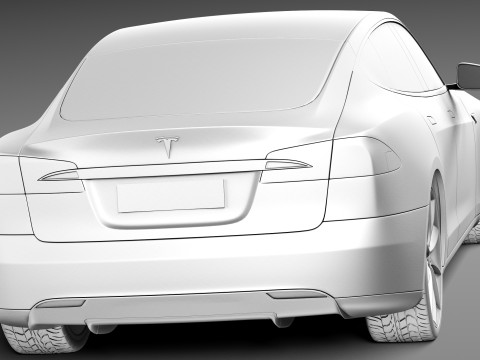 Tesla Model S 2013 3D Model