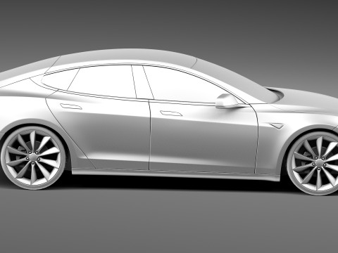 Tesla Model S 2013 3D Model
