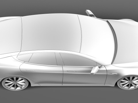 Tesla Model S 2013 3D Model