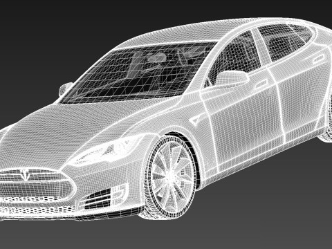 Tesla Model S 2013 3D Model