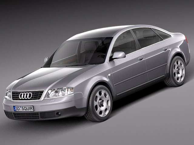 Audi A6 Sedan 1997 3D Model .c4d .max .obj .3ds .fbx .stl .blend 