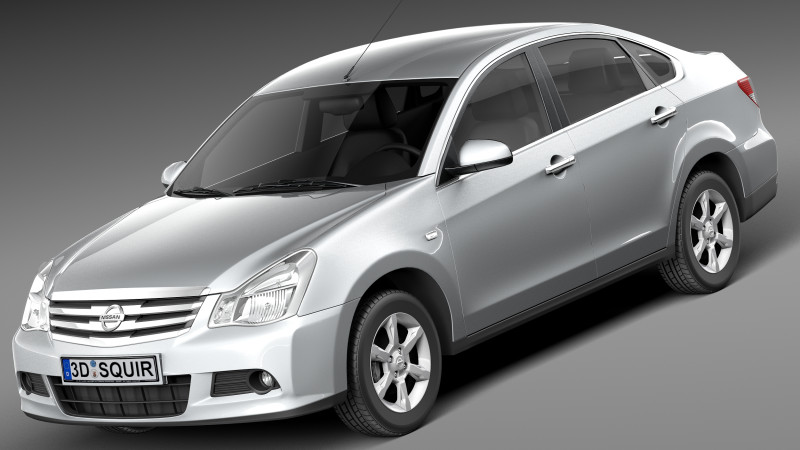 Nissan Almera 2013 Modelo 3D .c4d .max .obj .3ds .fbx .stl .blend 