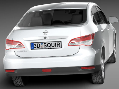 Nissan Almera 2013 3D Model