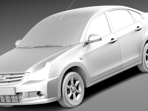 Nissan Almera 2013 Modelo 3D