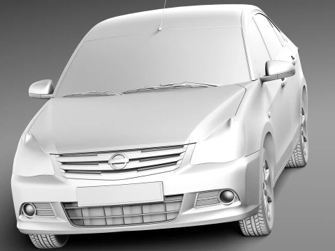 Nissan Almera 2013 3D Model