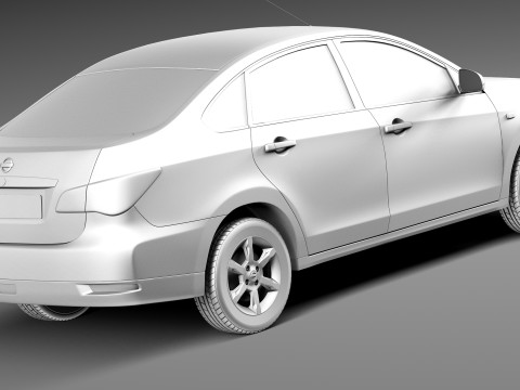 Nissan Almera 2013 Modelo 3D