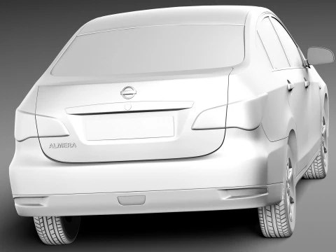 Nissan Almera 2013 3D Model