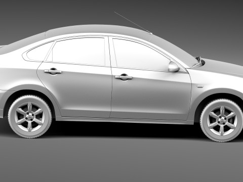 Nissan Almera 2013 Modelo 3D