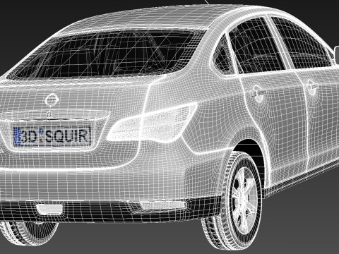 Nissan Almera 2013 Modelo 3D