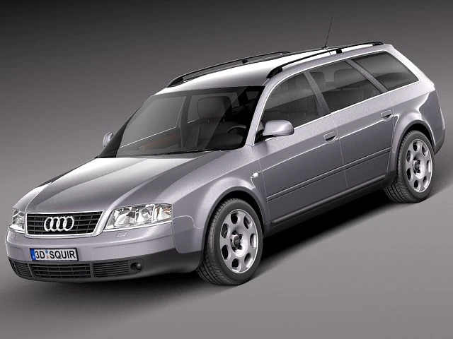 Audi A6 Avant 1997-2004 3D Model .c4d .max .obj .3ds .fbx .stl .blend