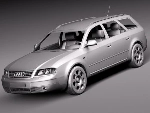 Audi A6 Avant 1997-2004 3D Model