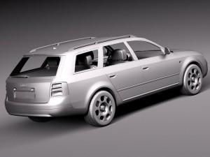 Audi A6 Avant 1997-2004 3D Модель