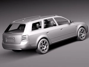 Audi A6 Avant 1997-2004 3D Model