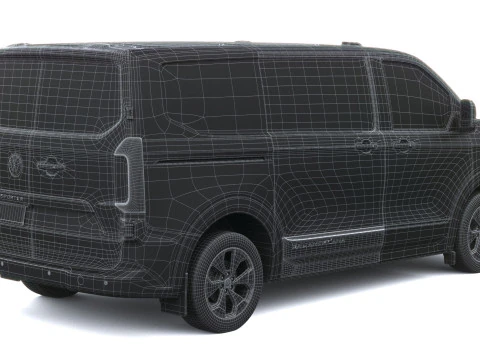 Volkswagen Transporter T7 Panamericana SWB 2025 Modello 3D