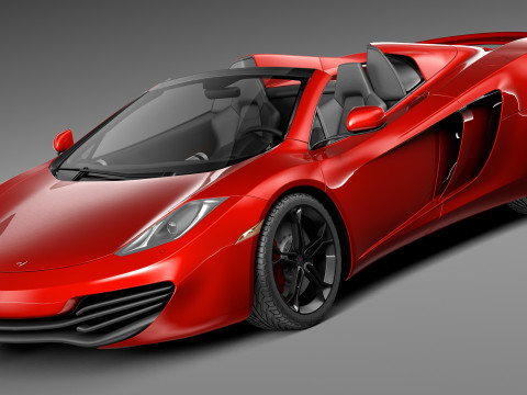 Mclaren MP4 12C Spider 2013 3D 모델