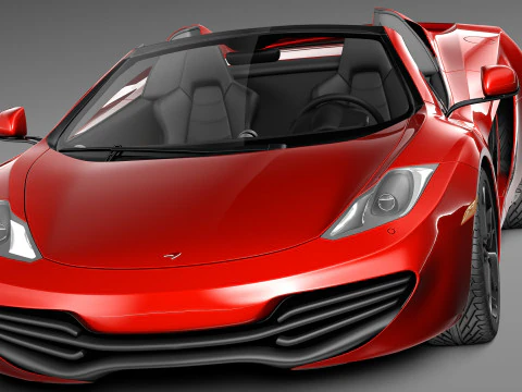Mclaren MP4 12C Spider 2013 3D Model