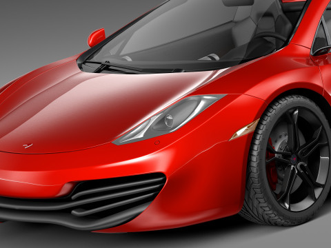 Mclaren MP4 12C Spider 2013 3D मॉडल