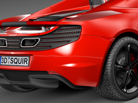 Mclaren MP4 12C Spider 2013 3D मॉडल
