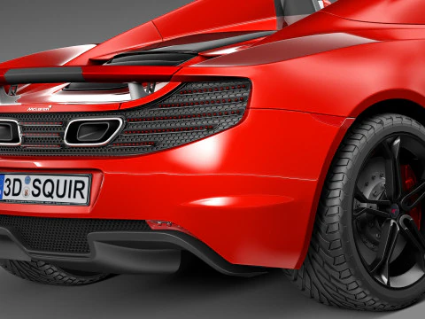 Mclaren MP4 12C Spider 2013 3D Model