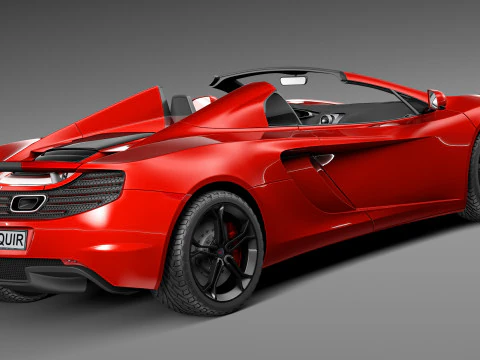 Mclaren MP4 12C Spider 2013 3D Model