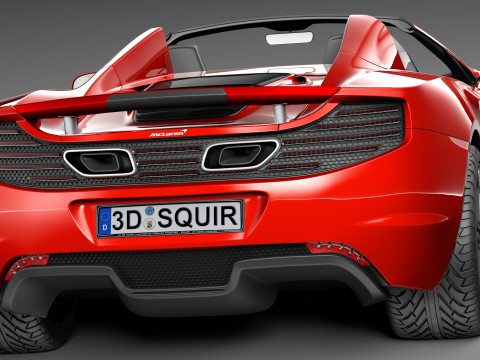 Mclaren MP4 12C Spider 2013 3D मॉडल